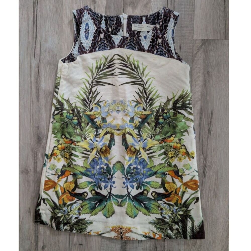 Zara Botanical Print A Line Dress, 4/5T (C1)